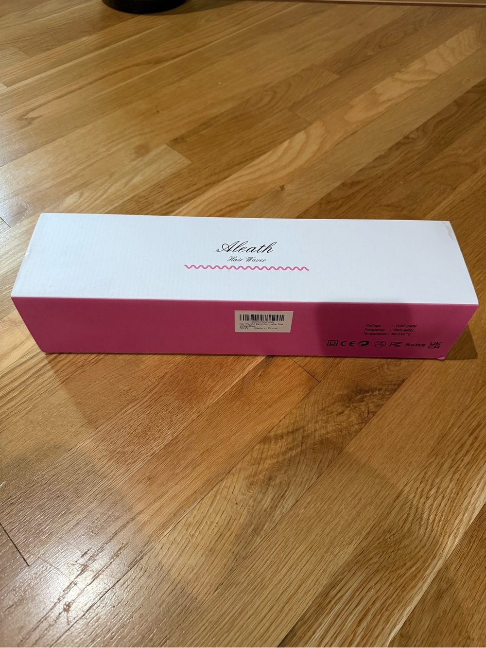 NIB 3 Barrel 1" Ceramic Curling Iron Hair Crimper Beach Waves - white